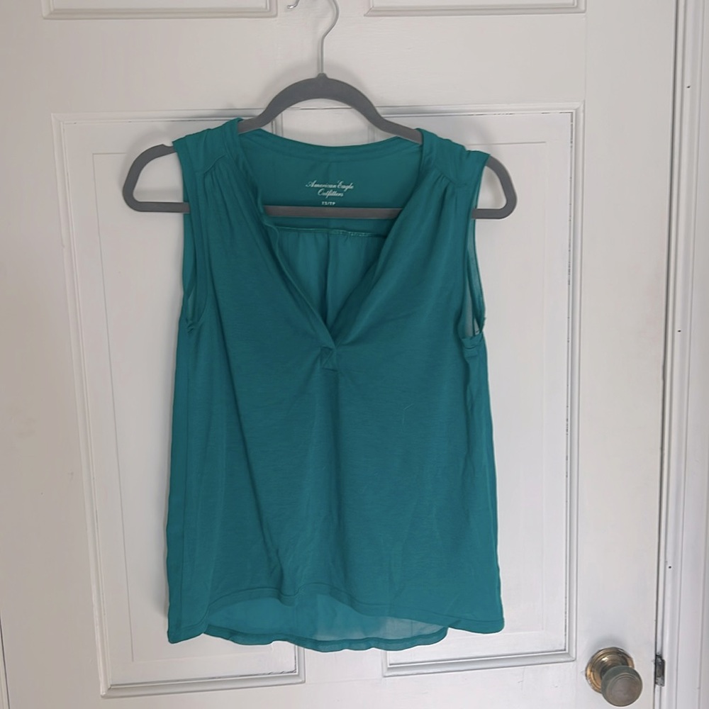 American Eagle Teal Tank XS
